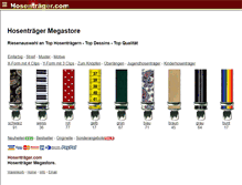 Tablet Screenshot of hosentraeger.com